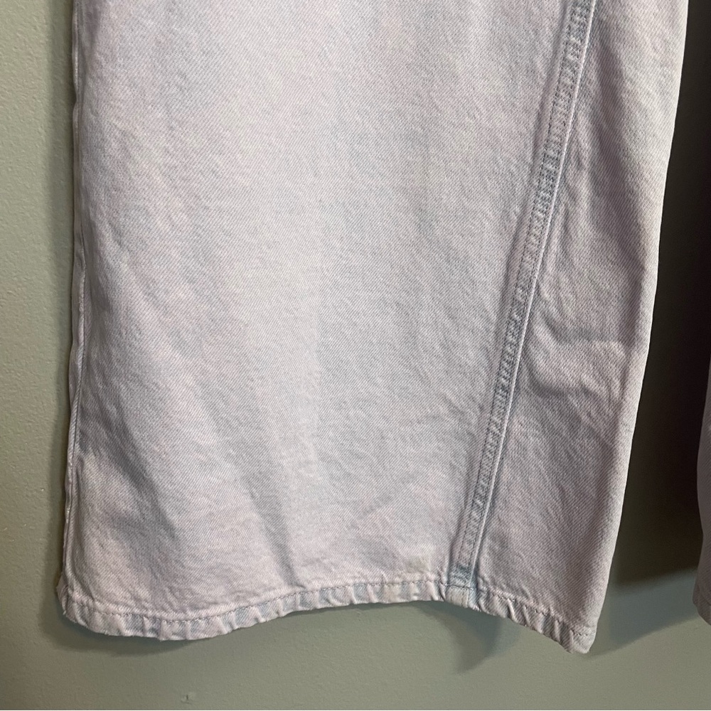 Afends THC Gigi hemp pink dye wide leg jeans high rise - Picture 4 of 11